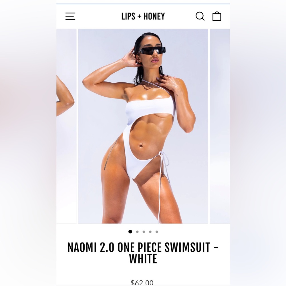 NEVER WORN Lips+Honey one piece